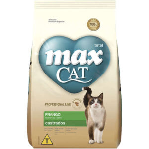 Ração Total Max Cat Profissional Line Para Gatos Adultos Castrados Sabor Frango 10,1Kg