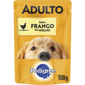 Ração Úmida Pedigree Sachê Sabor Frango ao Molho Para Cães Adultos – 100g