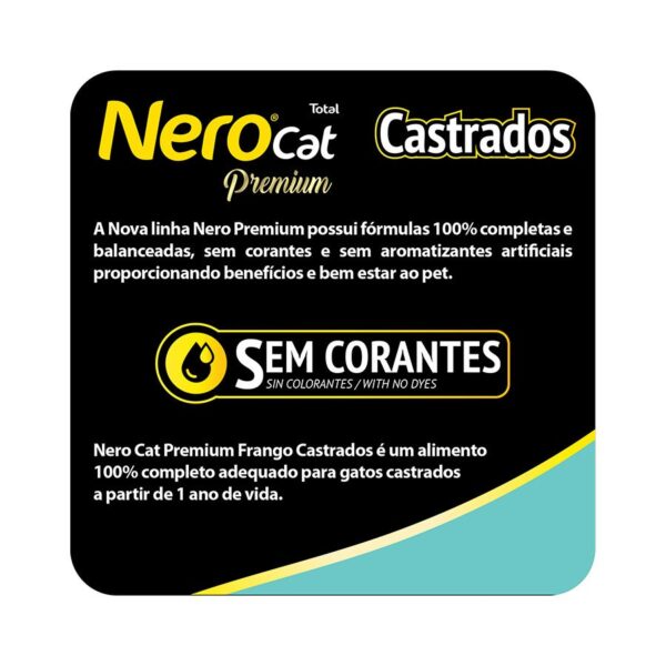 Ração Total Nero Cat Para Gatos Adultos Castrados Sabor Frango 20Kg