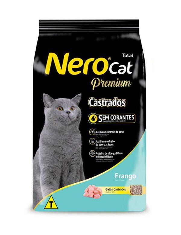 Ração Total Nero Cat Para Gatos Adultos Castrados Sabor Frango 20Kg