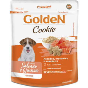 Biscoito Premier Pet Golden Cookie Sabor Salmão e Quinoa Para Cães Filhotes - 350g