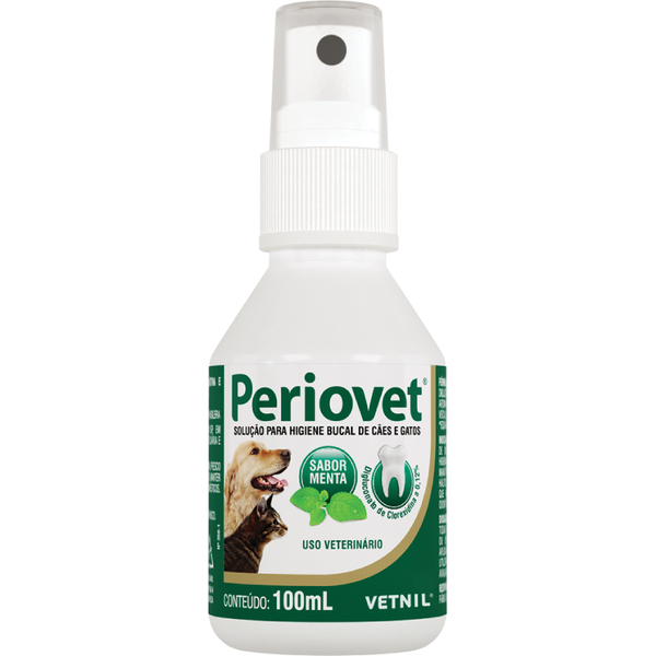 Solução Vetnil Para Higiene Bucal em Spray Periovet 100ml