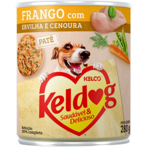 Ração Úmida Keldog Patê Para Cães Sabor Frango com Ervilha e Cenoura - 280g