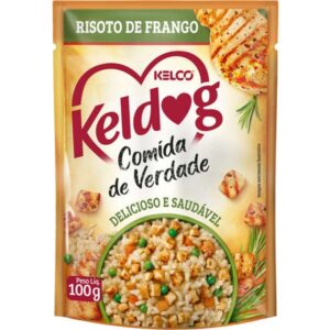 Ração Úmida Keldog Sachê Comida de Verdade Para Cães Sabor Risoto de Frango – 100g