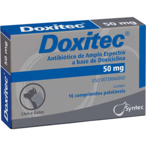 Antibiótico Doxitec Syntec Para Cães e Gatos 16 comprimidos