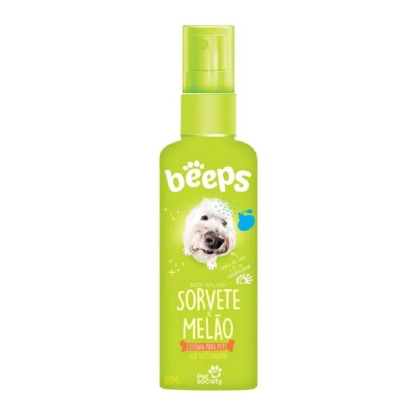 Colônia Body Splash Beeps Sorvete de Melão Para Cães E Gatos 120ml