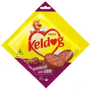 Bifinho Kelco Keldog Hambúrguer Para Cães Adultos Sabor Carne - 65g