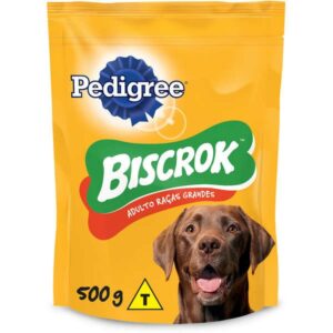 Biscoito Pedigree Biscrok Para Cães Adultos de Raças Grandes