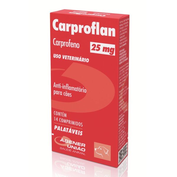 Anti-inflamatório Agener União Carproflan 25mg – 14 Comprimidos