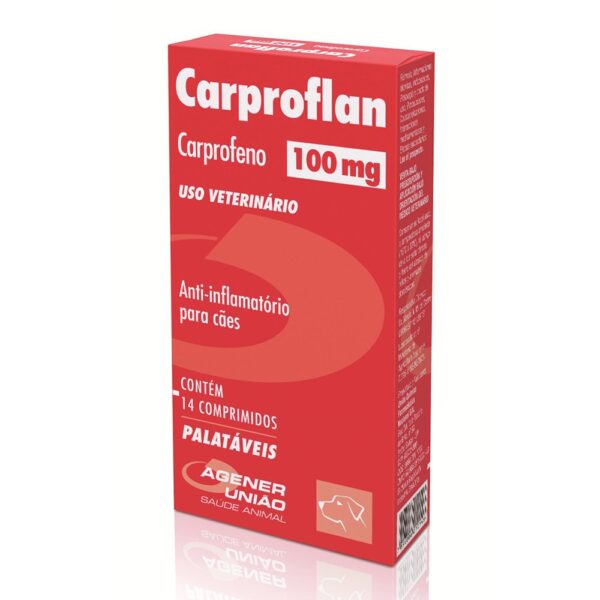 Anti-inflamatório Agener União Carproflan 100mg - 14 Comprimidos