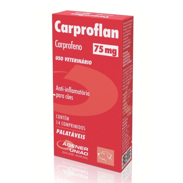 Anti-inflamatório Agener União Carproflan 75mg – 14 Comprimidos