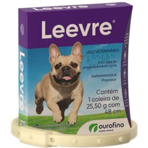 Coleira Antipulgas Ourofino Leevre Para Cães de Pequeno Porte