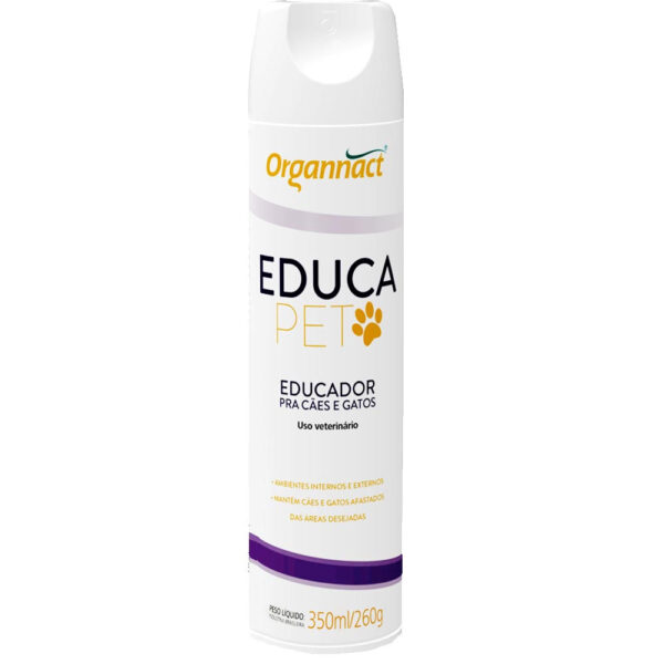 Educador Organnact Educa Pet Aerossol Para Cães e Gatos 350ml