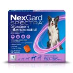 Antipulgas, Carrapatos e Vermífugo NexGard Spectra para Cães de 15,1 a 30Kg
