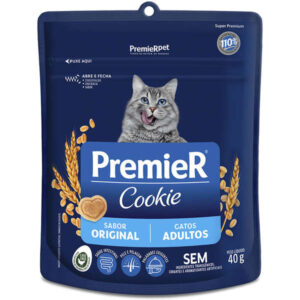 Biscoito PremieR Pet Cookie Para Gatos Adultos Sabor Original - 40g