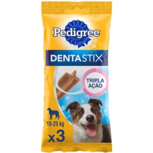 Petisco Pedigree Dentastix Cuidado Oral Para Cães Adultos Raças Médias - 3 Unidades