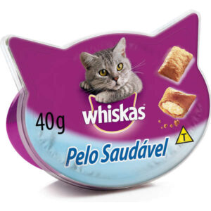 Petisco Whiskas Temptations  Pelo Saudável Para Gatos Adultos 40g