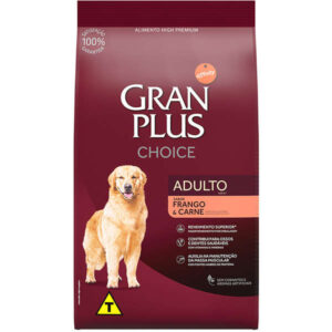 Ração GranPlus Choice Sabor Frango e Carne Para Cães Adultos 15Kg