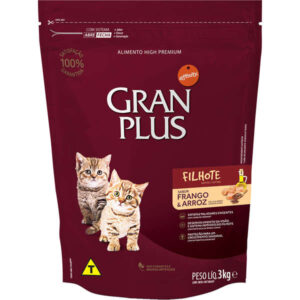 Ração GranPlus Sabor Frango e Arroz Para Gatos Filhotes