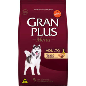 Ração GranPlus Menu Sabor Frango e Arroz Para Cães Adultos 15Kg