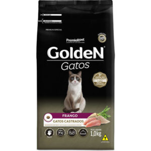 Ração Seca PremieR Pet Golden Gatos Adultos Castrados Sabor Frango
