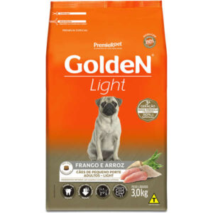 Ração Seca PremieR Pet Golden Formula Light Mini Bits Para Cães Adultos de Porte Pequeno Sabor Frango e Arroz
