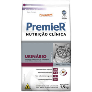 Ração Seca PremieR Pet Nutrição Clínica Urinário Para Gatos Adultos 1,5Kg