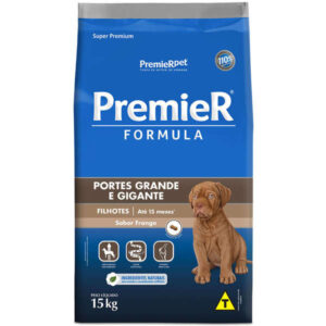 Ração Seca PremieR Pet Formula Para Cães Filhotes Raças Grandes e Gigantes Sabor Frango 15Kg