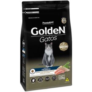 Ração Seca PremieR Pet Golden Gatos Castrados Sênior Sabor Frango