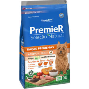Ração Seca PremieR Pet Seleção Natural Para Cães Adultos Raças Pequenas Sabor Frango com Chia & Quinoa