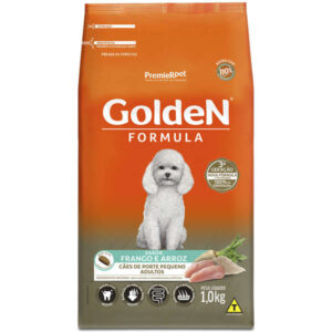 Ração PremieR Pet Golden Formula Mini Bits Para Cães Adultos de Porte Pequeno Sabor Frango e Arroz