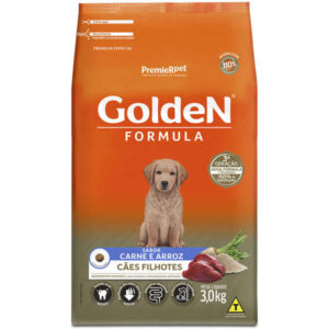 Ração Seca PremieR Pet Golden Formula Cães Filhotes Sabor Carne e Arroz