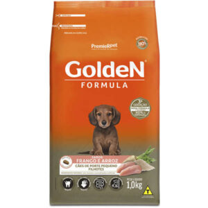 Ração Seca PremieR Pet Golden Formula Mini Bits Para Cães Filhotes de Raças Pequenas Sabor Frango e Arroz