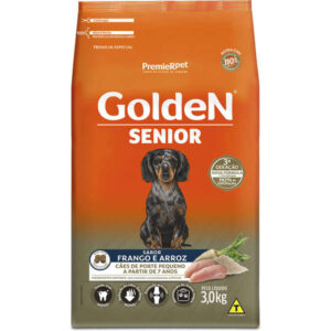 Ração Seca PremieR Pet Golden Formula Mini Bits Para Cães Sênior Sabor Frango e Arroz
