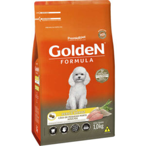 Ração PremieR Pet Golden Formula Mini Bits Para Cães Adultos de Porte Pequeno Sabor Peru e Arroz