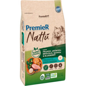 Ração Seca PremieR Pet Nattú Para Cães Adultos de Pequeno Porte Sabor Abóbora