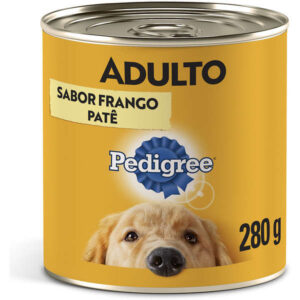 Ração Úmida Pedigree Lata Patê de Frango Para Cães Adultos - 280g