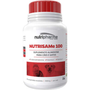 Suplemento Alimentar Nutripharme Nutrisame 100 Para Cães e Gatos -  30 Comprimidos