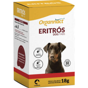 Suplemento Vitamínico Organnact Eritrós Dog Tabs 30 Tabletes