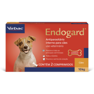 Vermífugo Virbac Endogard Para Cães até 10Kg - 2 Comprimidos