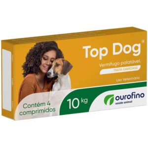 Vermífugo Ourofino Top Dog Para Cães de até 10Kg