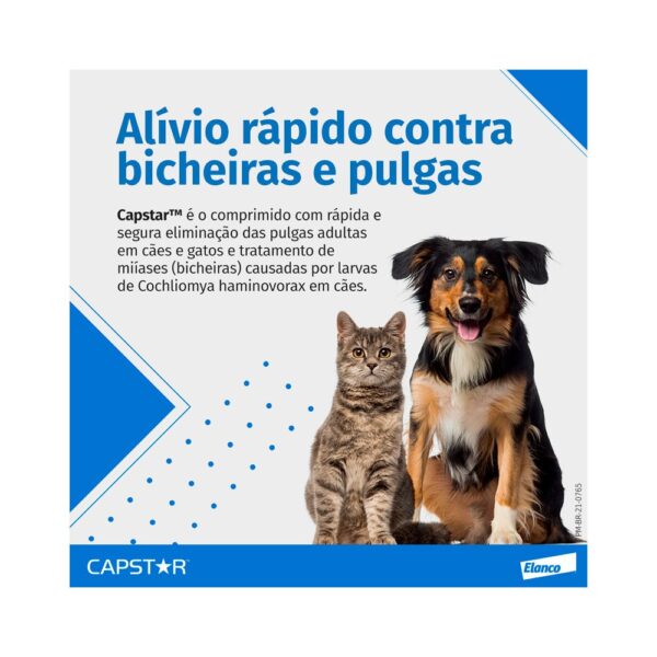 Antipulgas Elanco Capstar 11,4mg Para Cães e Gatos até 11,4Kg