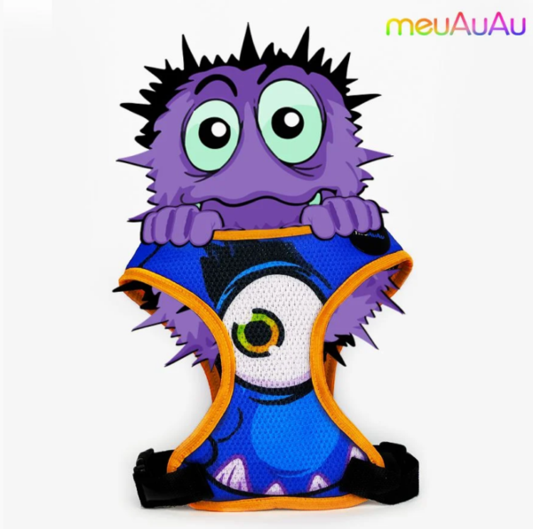 Peitoral Mesh meuAuAu Monster Para Cães - M05