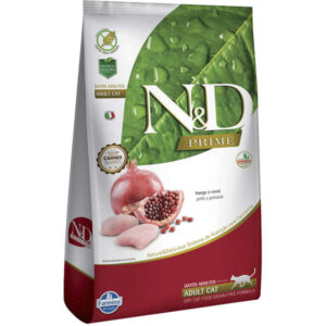 Ração Farmina N&D Prime Para Gatos Adultos Sabor Frango e Romã 1,5Kg