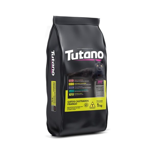 Ração Tutano Para Gatos Castrados Sabor Frango